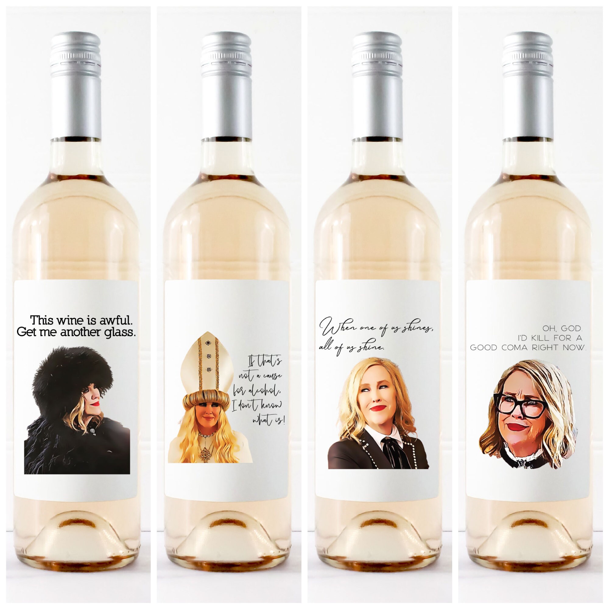 Schitts Creek Wine Labels Wine Beer Gift Label Moira Gift Etsy