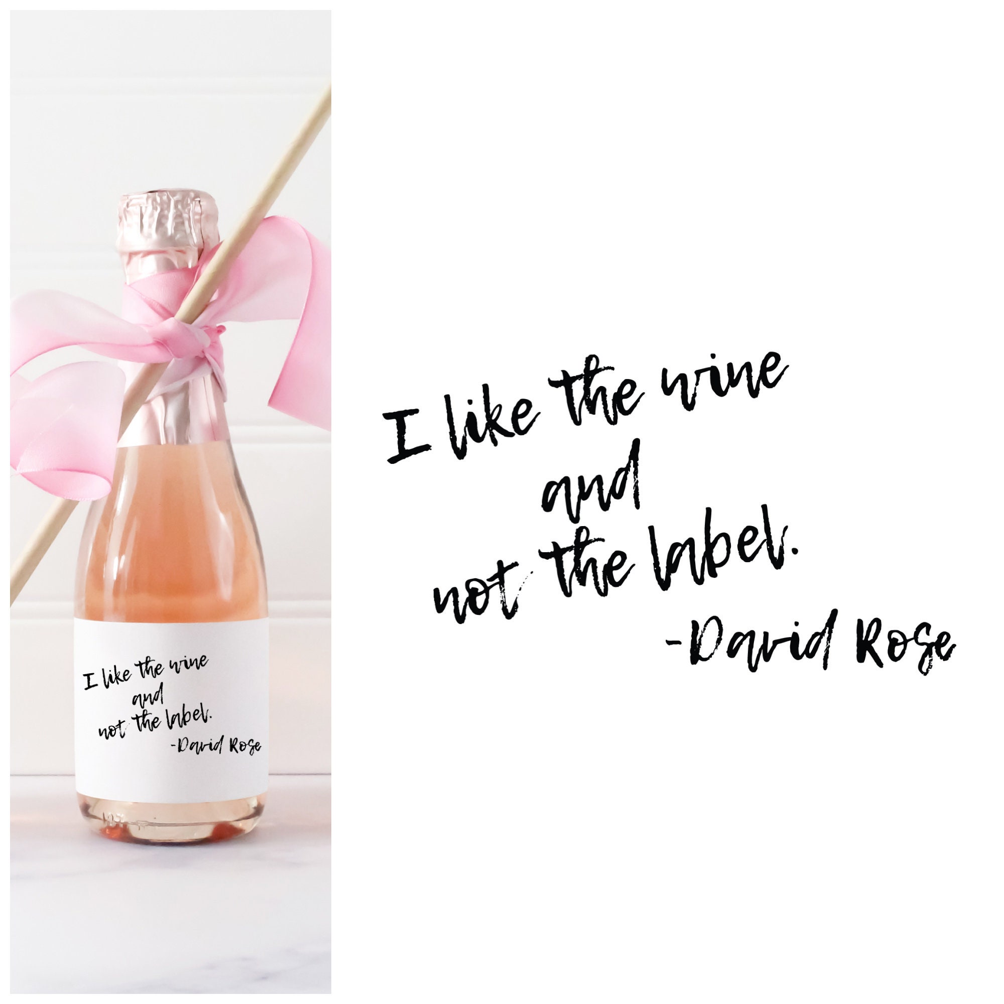 Schitts Creek Wine Labels Mini Champagne Wine Beer Bottle Etsy