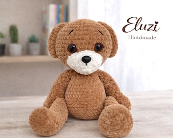 Handgemachter gehäkelter Teddybär - weicher Plüsch-Kinderzimmer-Dekor