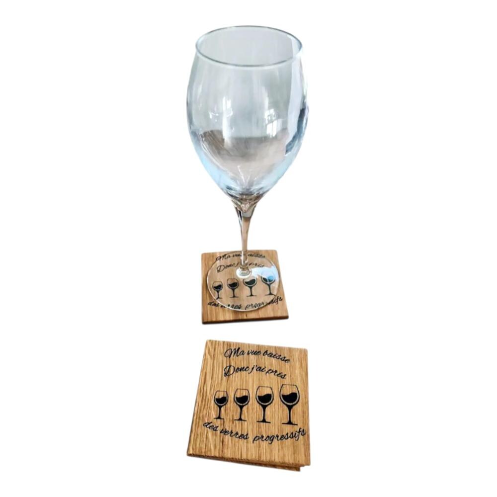 Coffret de 4 dessous de verre VIN, BIÈRE et APÉRO - Provence Arômes Tendance sud