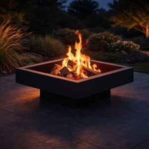 FOUNDRY 900 Fire Pit – Heavy Steel Square DIY Plans – cnc Welding Project pdf dwg stp