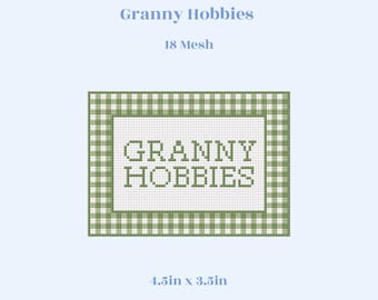 Loisirs de grand-mère | Modèle numérique de broderie PDF | 18 mailles