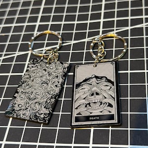 Tarot Card Keyring - Handmade