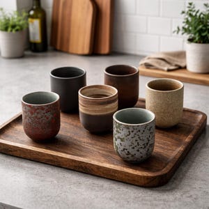 Vintage Japanese Ceramic Tea Cup Stoneware Mug,  Sake & Coffee Mug