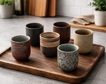 Tazza da tè in ceramica giapponese vintage, tazza da sakè e tazza da caffè