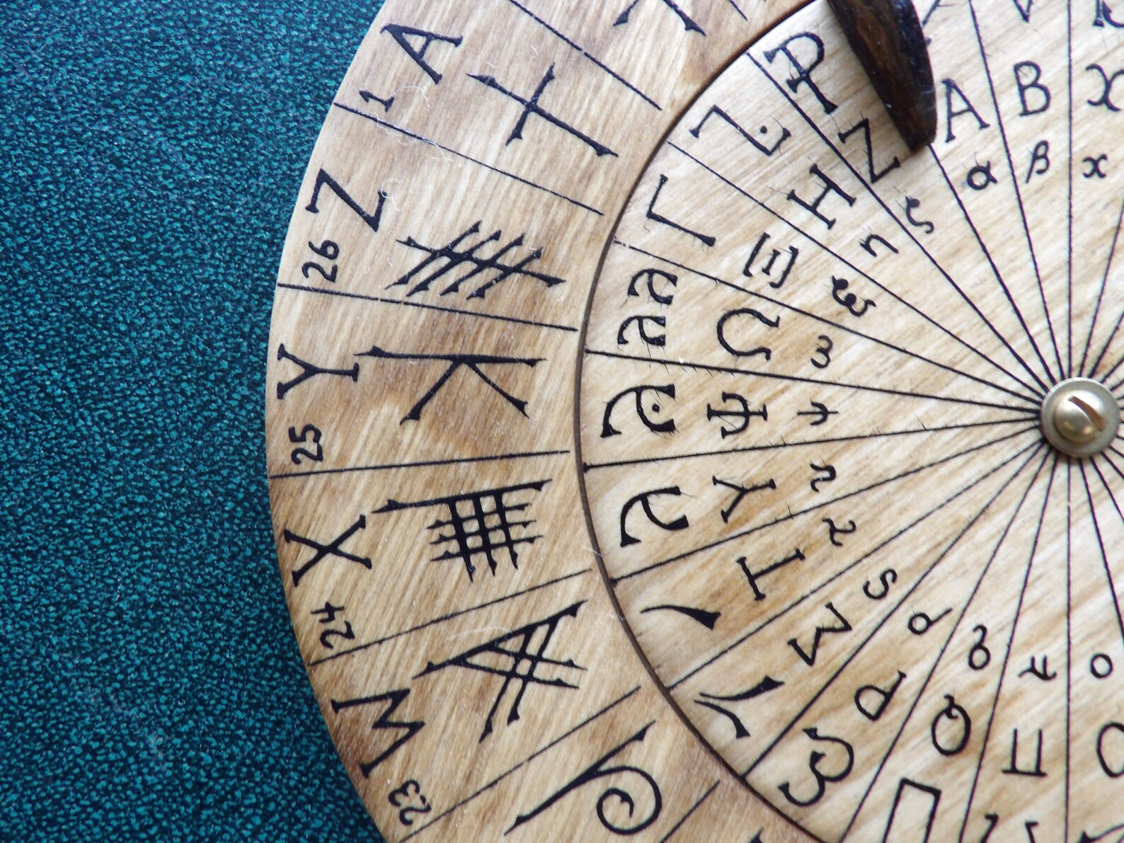 Cypher Wheel Cipher Wheel Ogham Enochian Dungeons and - Etsy