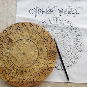 Chiffrerad Chiffrerad, Theban, Ogham, Henochian, Runen, Geheime Codes, Schatzsuche, 3-40