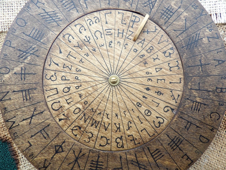 Cypher Wheel Cipher Wheel Ogham Enochian Secret Codes | Etsy