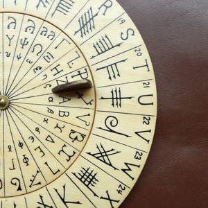 Cypher Wheel Cipher Wheel Ogham Enochian Secret Codes - Etsy