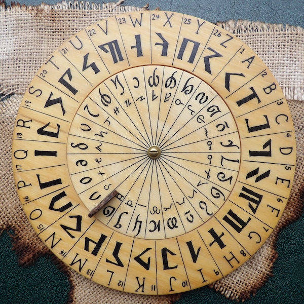 Cypher Wheel, Cipher Wheel, Dwarven Dwarvish Devek, Elvin Elvish Rellanic, Common Forgotten Realms, Dungeons and Dragons, Codes 7 .75 In #3
