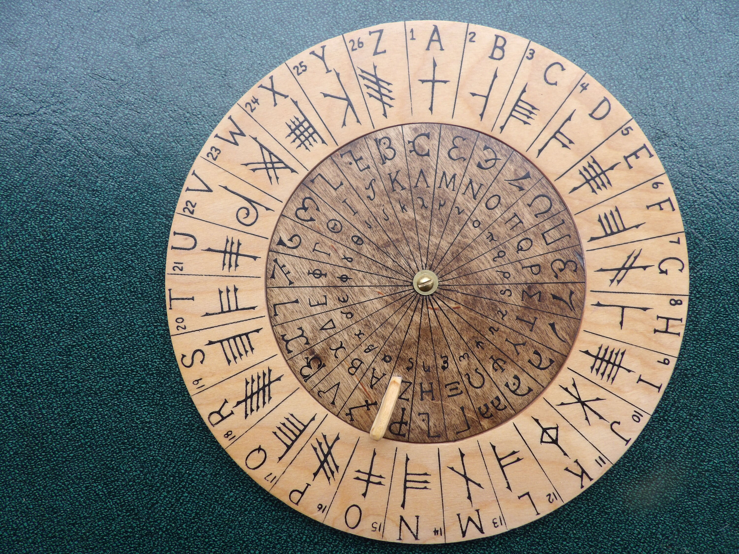Cypher Wheel Cipher Wheel Ogham Enochian Dungeons and | Etsy