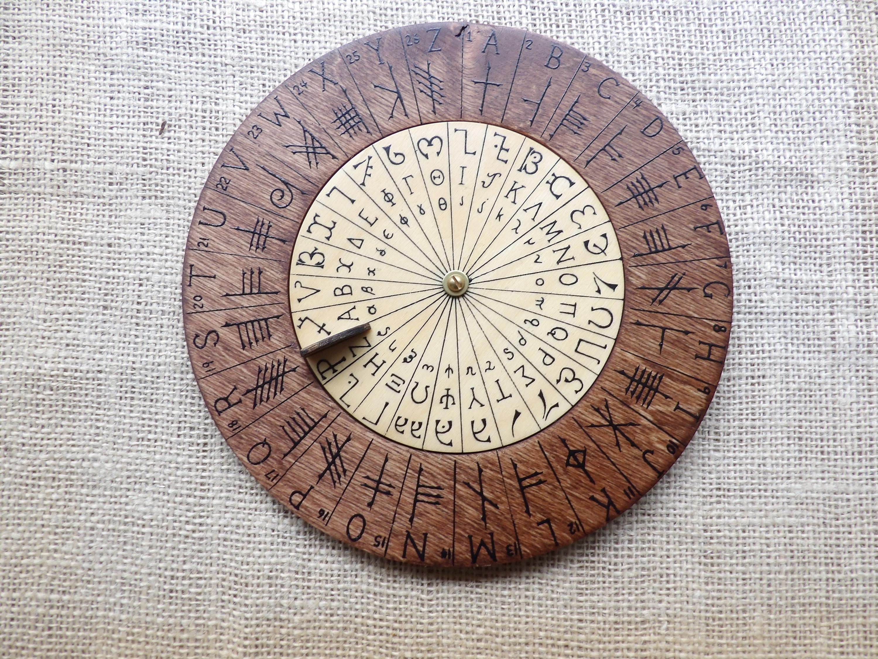 Ogham Enochian Cipher Wheel: Secret Codes Cryptography Treasure