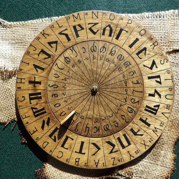 Cypher Wheel, Cipher Wheel, Dwarven Dwarvish Devek, Elvin Elvish Rellanic, Common Forgotten Realms, Dungeons and Dragons, Codes 7 .75 In #14