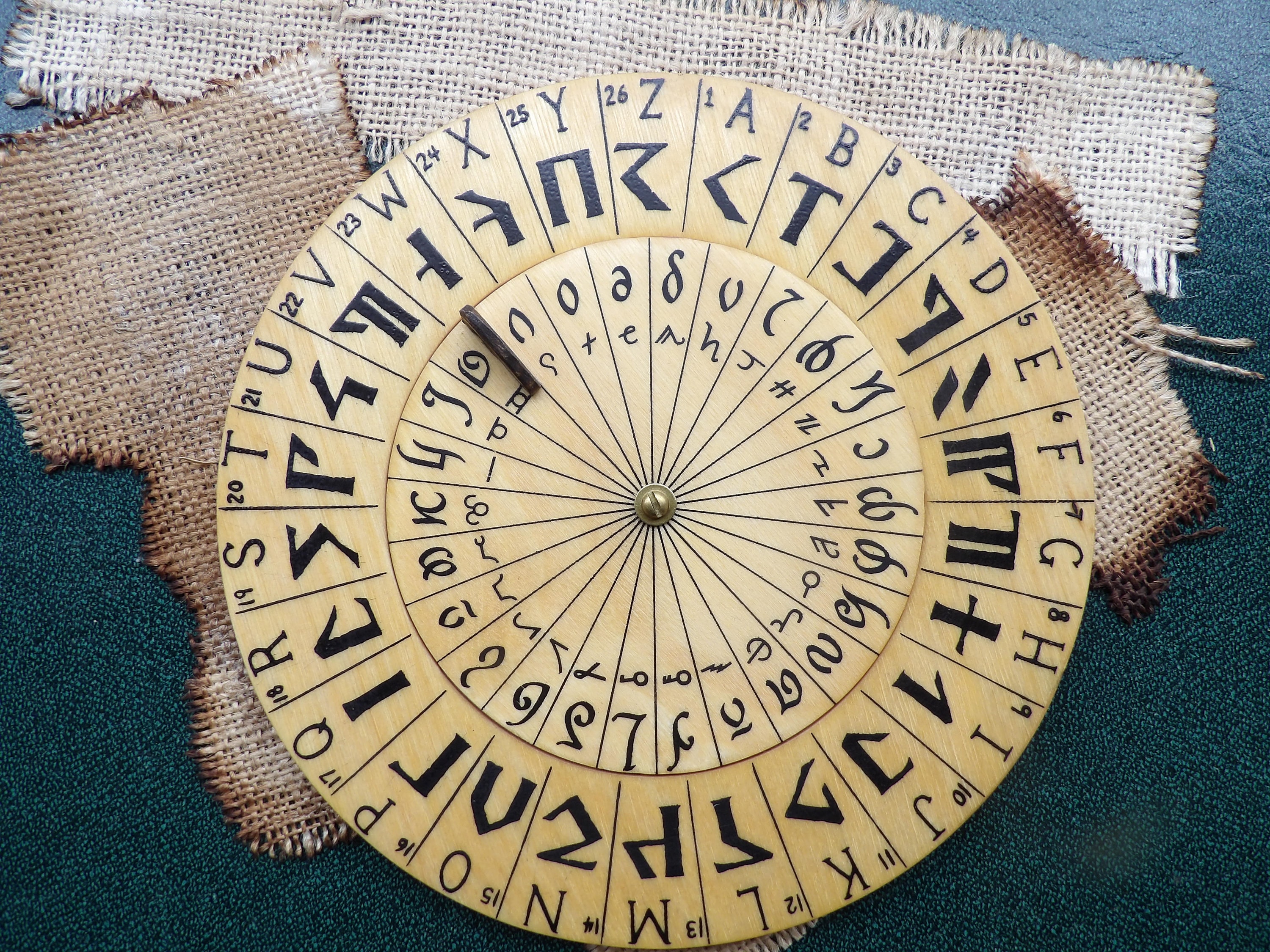 Cypher Wheel Cipher Wheel Dwarven Dwarvish Devek Elvin | Etsy