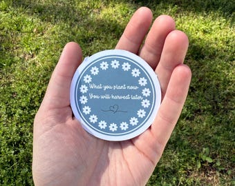 Pegatina "¿Qué cultivas ahora?"