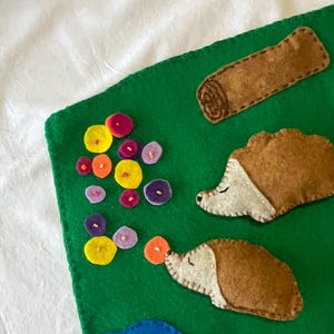 Felt Hedgehog Stuffies, Large and small Set