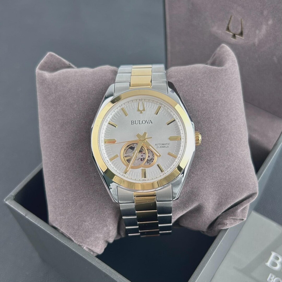 Bulova Surveyor 98A284 Silver-tone Dial Men's Classic Automatic ...