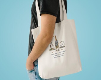 Giraffe Emotional Rollercoaster - Tote Bag | Funny Giraffe Tote, Dark Humor Gift for Her, Sarcastic Animal Bag