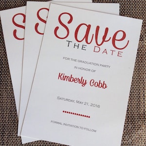Graduation Save The Date