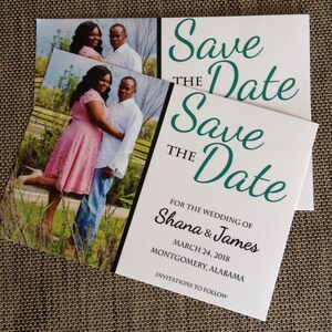 Wedding Save The Date with Picture