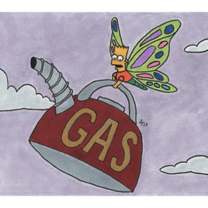 Nobody Ever Suspects The Butterfly (The Simpsons) Original Fan Art - Signed + Numbered