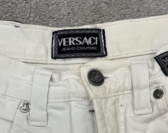 Versace three quarter length jeans