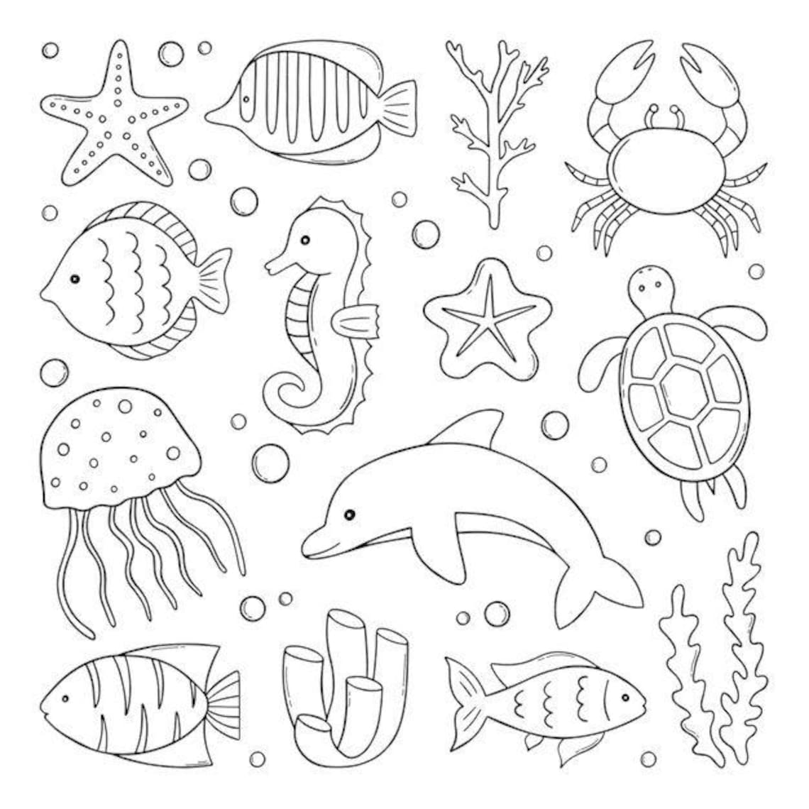 Printable Safari Animal Coloring Pages for Kids | - Etsy