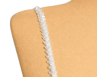 Detachable Sleeves for Wedding Dress, Pearl Crystal Beaded Wedding Straps, Satin Sew-On Gown Upgrade