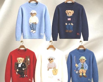 Polo Ralph Lauren Bear Sweater - Tuxedo Bear Design