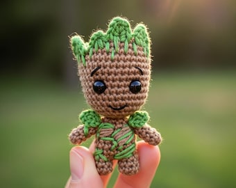 Baby Groot Crochet Pattern PDF | Amigurumi Doll | Instant Digital Download
