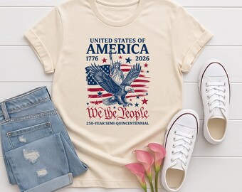 Camiseta comemorativa dos 250 anos dos EUA, Camiseta "América 1776-2026", Moletom patriótico com águia, Moletom comemorativo do 250º aniversário.