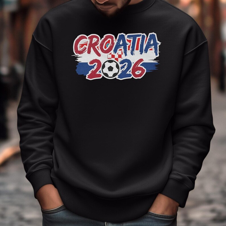 Soccer World Tournament Inspired Design, Animated Croatia Flag Tribute for Fans, Football Supporters Sports Gift Unisex T-Shirt image 6