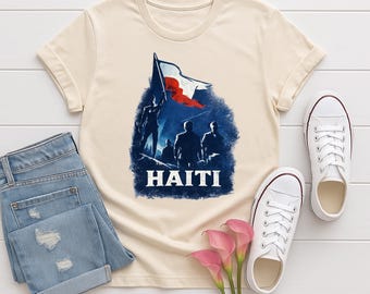 Haiti Heritage Soccer Fan Shirt, World Tournament Inspired Football Tee, Caribbean Pride Supporters Gift, Adult Youth Hoodie