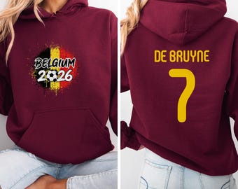 Belgium Star Player De Bruyne #7 Design, Football Jersey World Tournament Graphic Tee, Soccer Gift Fan Unisex t-Shirt