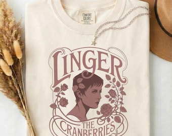 Camiseta Comfort Colors The Cranberries Linger – Camiseta Vintage de Música