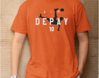 Animated Style Air Depay #10 Soccer Graphic Tee, Netherlands Football Star Gift, 2026 World USA Tournament Inspired Unisex T-Shirt