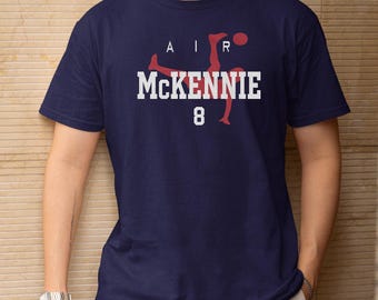 United States Star Player Football Gift, 2026 World USA Tournament Inspired, Air McKennie 8 Animated Style Soccer Graphic Tee Unisex T-Shirt