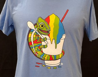 Snowball T-Shirt, Colorful Chameleon, Icey Treat for Summer