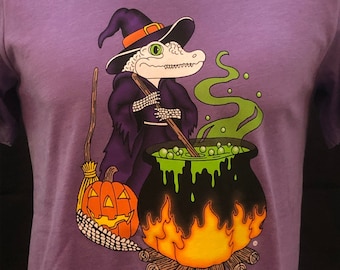 Halloween Gator shirt, Witch's Brew, Spooky Night Treat
