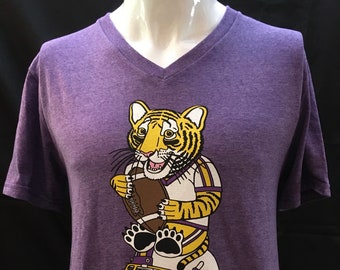 Tiger Football Shirt, V-Neck