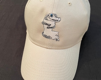 LA Alligator Embroidered Design Baseball Cap