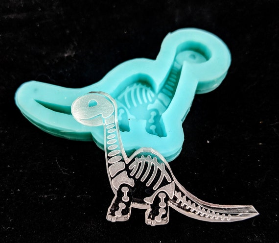 Dinosaur Charm Silicone Mold for Resin and Polymer Clay Creations 