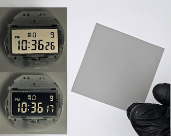 Negativ polarizing film - Negative Polarisationsfolie für Casio Royale AE1200/F-91W Mods (50x50 mm)