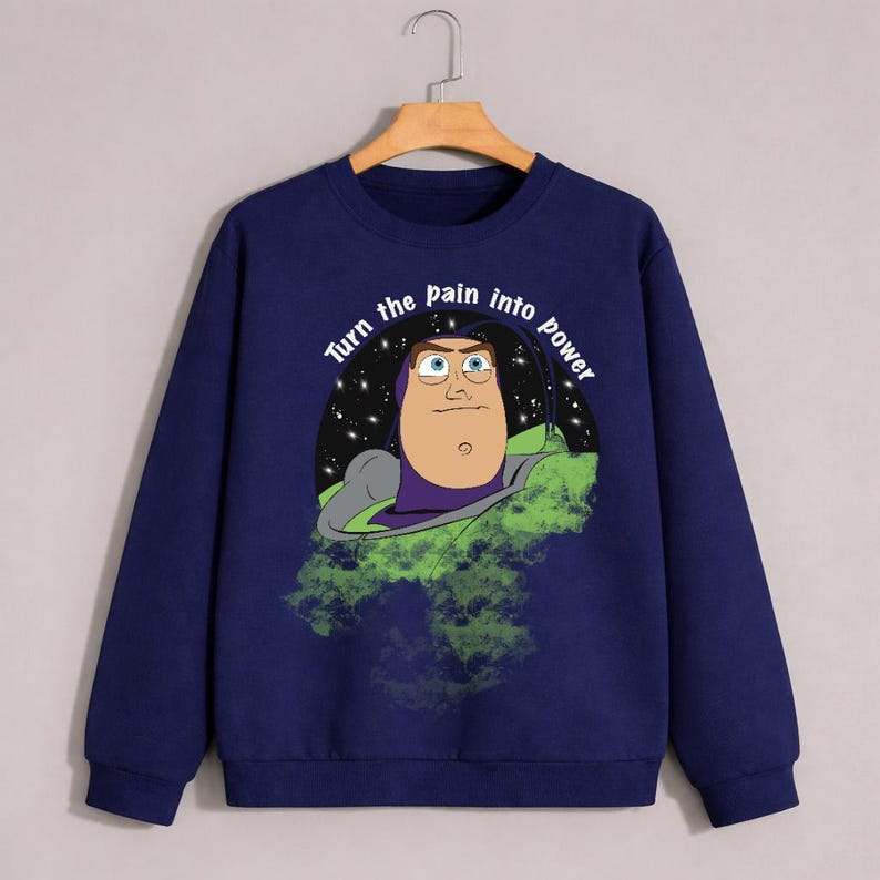 Toy Story Buzz Lightyear Sweatshirt, Pixar Crewneck Apparel image 2