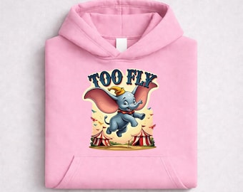 Dombo-hoodie circus, Disney Dombo-hoodie, Flying Dombo-sweatshirt, schattige Dombo-hoodie, Dombo-olifantzweet