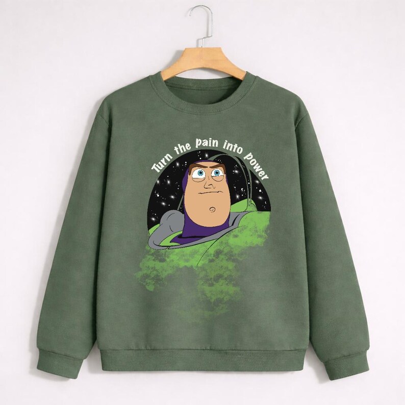 Toy Story Buzz Lightyear Sweatshirt, Pixar Crewneck Apparel image 4