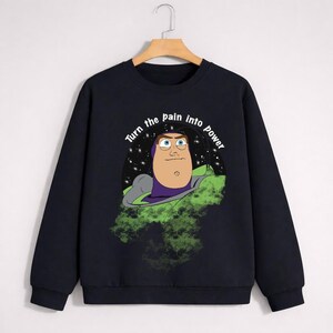 Toy Story Buzz Lightyear Sweatshirt, Pixar Crewneck Apparel image 3