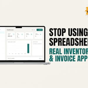 Inventory & Invoice App for Small Business – Stock Tracker, Order Manager (Digital Download)
