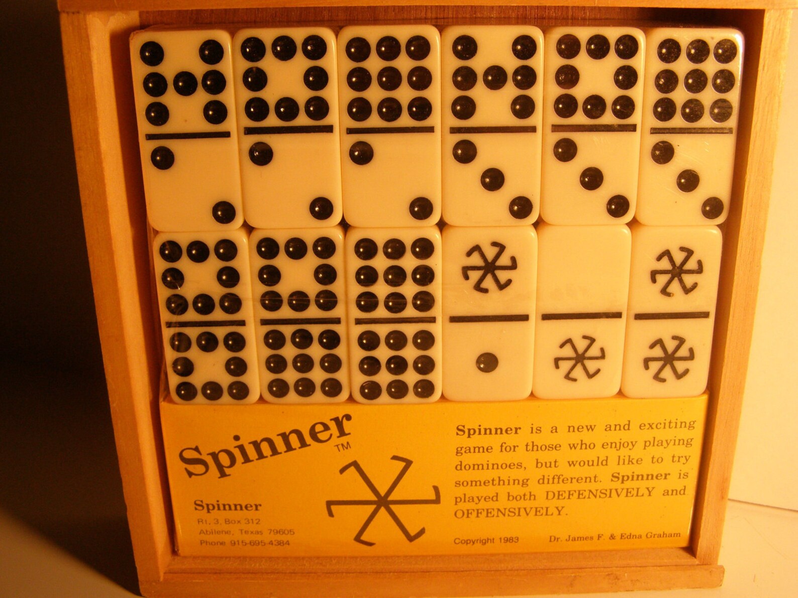1983 Vintage Puremco Spinner Deluxe Edition Game of Dominoes Etsy