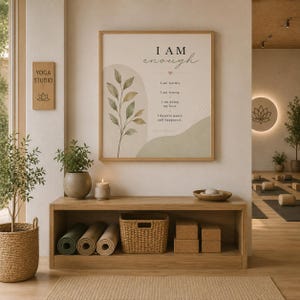 Positive Affirmation Wall Art, Mental Health Poster, Inspirational ...